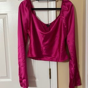Enchanted Dreams Satin Blouse Top